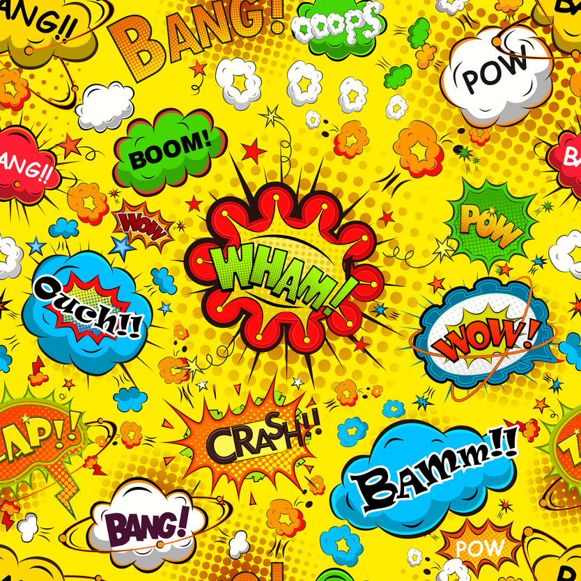 Comic Speech Bubbles Seamless Pattern